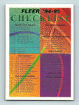 Panini 1994-95 Fleer Checklist #240 Checklist