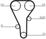 Continental Ctam Curea de distributie CONTINENTAL CTAM CT972 - fixbox