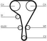 Continental Ctam Curea de distributie CONTINENTAL CTAM CT1127 - fixbox