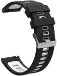Ricardo Silicone Strap 22mm (pentru Garmin Fenix 8/7/6 (47mm), Epix 2 etc. ), negru V3, eliberare rapidă