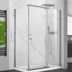 Mediterraneo Cabina dus sticla securizata cu usa batanta 100x80 cm Mediterraneo Catania (P02RE01-100X80)