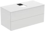 Ideal Standard Dulap baie suspendat Ideal Standard Adapto pentru lavoar, 105 cm, alb lucios, blat cu decupaj (U8597WG)