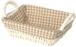 Adam Schmidt Fonott kosár, téglalap alakú, textillel, hossza: 180 mm, szélessége: 145 mm