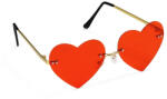 PartyDeco Partyszemüveg, Piros, napszemüveg, szív (LUFI119685)