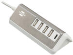 Brennenstuhl Brennenstuh Estilo többszörös USB töltő / USB töltőállomás rozsdamentes acél felülettel (1508230)