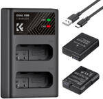 K& F Concept dupla töltő és 2db EN-EL14 akkumulátor (KF-28-0020)