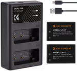 K& F Concept dupla töltő és 2db LP-E17 akkumulátor (KF-28-0014)