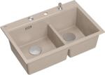 Quadron Marc 120 chiuveta graniteq 76x50 cm bej HQC7650U2_BS (HQC7650U2BS) Chiuveta