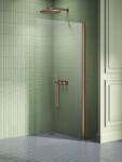 NEW TRENDY New Soleo Copper Brushed perete cabină de duș walk-in 110 cm cupru periat/sticla transparentă K-2105 (K2105)