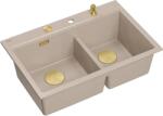 Quadron Marc 120 chiuveta graniteq 76x50 cm bej HQC7650U2_PVDG1 (HQC7650U2PVDG1) Chiuveta