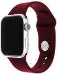 Fixed Fix - Szilikon Sport Szíj Készlet 35mm - Apple Watch 1/2/3/4/5/6/7/8/9/10/SE/SE 2/Ultra/Ultra 2 (42/44/45/46/49mm) - Bordó