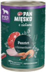 Pan Mięsko 36x400g Pan Mięsko pástétom garnélával nedves kutyatáp