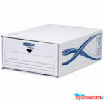  Fiókos irattároló, fiók, karton, 135 x 279 x 362 mm, Fellowes® Bankers Box Basic, 5 db/csomag, kék-fehér (4461104)