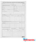  Külföldi kiküldetési utasítás és költségelszámolás, 2x2 példányos, A/3 B. 7300-261/V/ÚJ (56926)