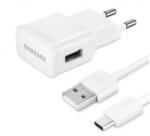 Samsung USB-A hálózati töltő 10W + EP-DN930E USB-C kábel fehér 'Gigapack csomagolás' (EP-TA12_EP_DN930)