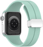 Techsuit - Óraszíj (W011) - Apple Watch 1/2/3/4/5/6/7/8/9/10/SE/SE 2/Ultra/Ultra 2 (42/44/45/46/49mm) - Türkiz Zöld