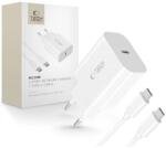 Tech-Protect nc20w 1-ПОРТОВ МРЕЖОВО ЗАРЯДНО У-СТРОЙСТВО pd20w + type-c КАБЕЛ БЯЛ (5906302361588)