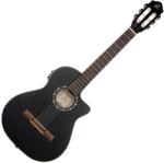 Ortega Guitars RCE125SBK-3/4 3/4 Negru satinat Chitară clasică cu preamplificare