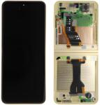 Samsung F741Galaxy Z Flip 6 5G (2024) Előlap Keret+Nagy LCD Kijelző+Érintőpanel, Sárga (GH82-35013B, GH82-35014B) Gyári, Service Pack