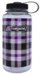 Nalgene Wide Mouth 1000 ml Sticlă Purple Plaid/5565-0134