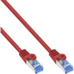 InLine Cablu de retea RJ45 Cat. 6A S/FTP LSoH CCA 0.3m Rosu, InLine IL72633R (IL72633R)