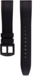  Edelwolle szilikon óraszíj, fekete, 24mm - orabox