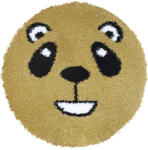 Fantasy Covor Fantasy Panda, Galben, 67x67 cm, Rotund, 2550 gr mp (2211698821787) Covor
