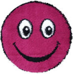 Fantasy Covor Fantasy Smile, Roz, 67x67 cm, Rotund, 2550 gr mp (2211698821657) Covor