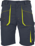 CERVA Emerton STR munkavédelmi bermuda fekete/sárga színben (0357004364048)