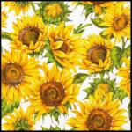 PAW papírszalvéta 33x33 cm 3 rétegű 20 lap/csomag Táncoló napraforgók