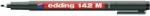 edding Marker permanent edding ohp 142m corp plastic varf rotund 1 mm negru (ED1421)