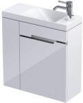 Oristo Dulap cu lavoar Oristo Uni, suspendat, 55 x 22 x 55 cm, usa, lucios, alb, 33-ZD2D-55-1-L (33-ZD2D-55-1-L)