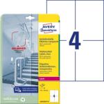 Avery Zweckform Antimikrobiális fóliacímke visszaszedhető 105x148mm átlátszó (L8013REV-10)