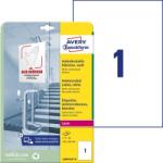 Avery Zweckform Antimikrobiális visszaszedhető fóliacímke 210x297mm fehér (L8001REV-10)