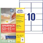 Avery Zweckform Avery univerzális visszaszedhető címke 96 x 50, 8 mm 50+15 lap promo (L4744REV-65)