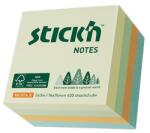 Stick'n Öntapadó kockatömb 76x76mm, 400 lap, a rét színei pasztell mix (21890)