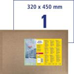 Avery Zweckform Antimikrobiális fóliacímke visszaszedhető SRA3 320x450 mm átlátszó (L8015REV-5)