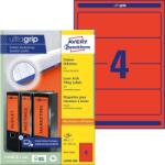 Avery Zweckform Avery iratrendező címke piros, 192 x 61 mm (L4766-100)