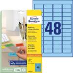 Avery Zweckform Avery univerzális visszaszedhető kék címke 45, 7 x 21, 2 mm (L6039-20)