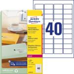 Avery Zweckform Avery átlátszó címzés címke 45, 7 x 25, 4 mm (L4770-25)