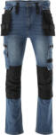 TOYA Blugi de siguranta ocupationala pantaloni lungi dimensiune 2XL 17 buzunare albastru inchis (YT-79055)