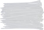 TOYA Legaturi de cablu 4, 8x200 mm 100 buc alb (YT-70661)