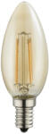 GLOBO 10588AK E14 borostyán filament gyertya LED fényforrás, 4W, 2200K, 350 lm (10588AK)