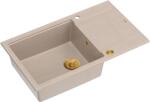 Quadron Evan chiuveta graniteq 86x50 cm bej HCQE58650U2_PVDG1_P2O (HCQE58650U2PVDG1P2O) Chiuveta