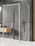 NEW TRENDY Prime cabină de duș 110x100 cm dreptunghiular crom luciu/sticlă transparentă K-0819 (K0819)