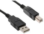 VCOM Кабел VCom CU201-B, от USB A(м) към USB B(м), 2.5m, черен (dekada_2536)