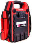 Auchan 12V Booster 4 in 1 Jump Starter hordozható indításrásegítő, 17 Ah 900 A / 400W PowerBank, 12V bikázó, indítóakku, munkalámpa és kompresszor 3000 cm3 diesel / 4000 cm3 benzinmotorokhoz (Booster_4in1)