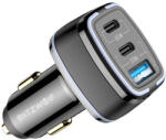 BlitzWolf BW-BC4 3 portos USB PD autós töltő, 115W (BW-BC4) - mione