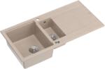 Quadron Evan graniteq mosogató 100x50 cm bézs HQE510050U2_BS_P2O