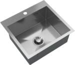 Gamma Gamma, 1 rekeszes acél mosogató 480x450x210 mm, csiszolt acél, GMA-S4845-CH (GMA-S4845-CH)